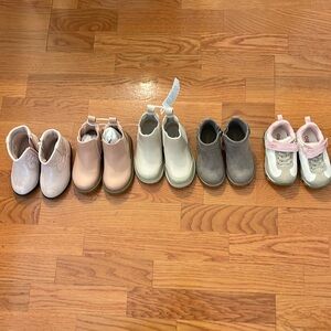Collection of size 5 toddler girl boots/sneakers